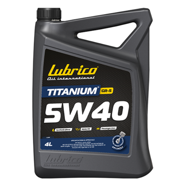 Моторное масло LUBRICO TITANIUM GR-5 5W40 4л