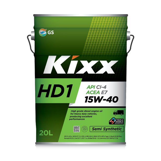 Дизельное моторное масло KIXX HD1 CI-4/SL (E7) 10W40 20л