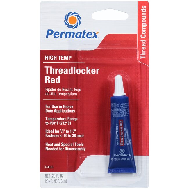 Герметик фиксатор Permatex High Temperature Threadlocker Red