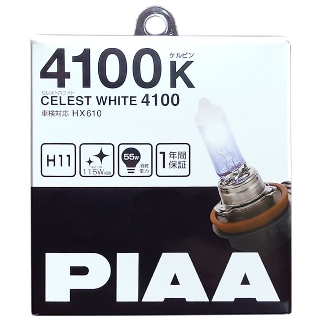 PIAA CELEST WHITE 4100K H11 12V HX610