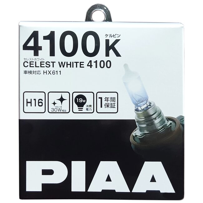 PIAA CELEST WHITE 4100K H16 12V HX611