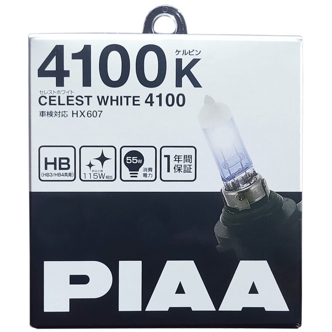 PIAA CELEST WHITE 4100K HB 12V HX607