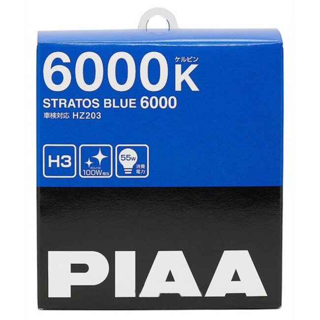 PIAA STRATOS BLUE 6000K H3 12V HZ503