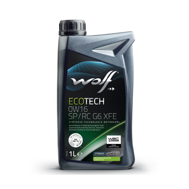 Моторное масло WOLF ECOTECH 0W16 SP/RC G6 XFE 1л