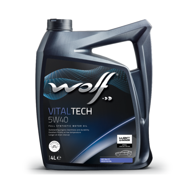 Моторное масло WOLF VITALTECH 5W40 4л