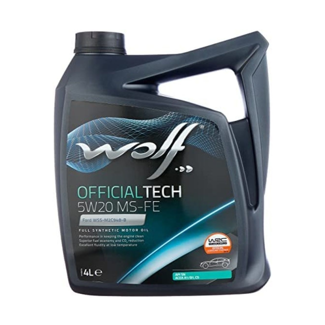 Низковязкое моторное масло WOLF OFFICIALTECH 5W20 MS-FE 4л