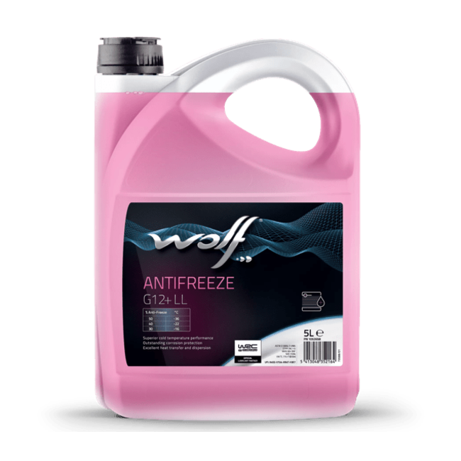 Охлаждающая жидкость WOLF ANTIFREEZE G12+ LL 5л