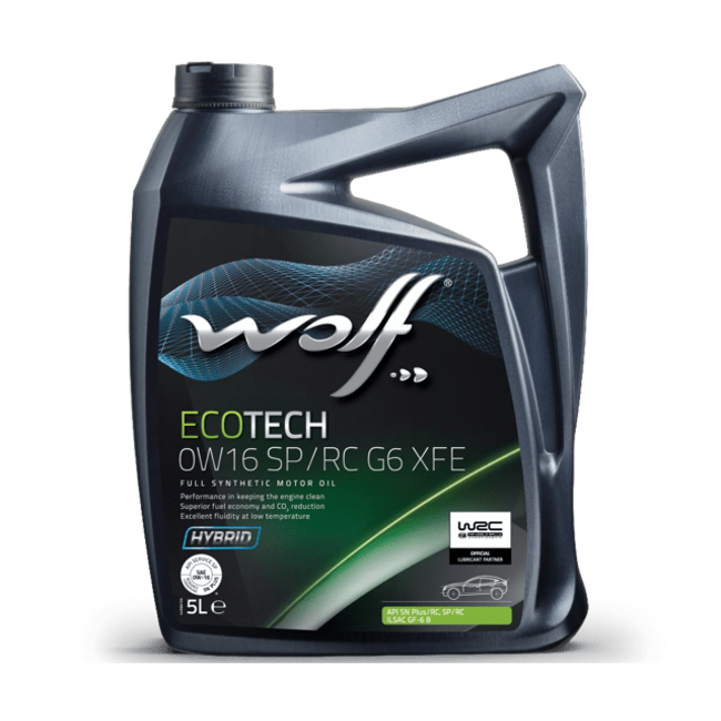 Моторное масло WOLF ECOTECH 0W16 SP/RC G6 XFE 5л