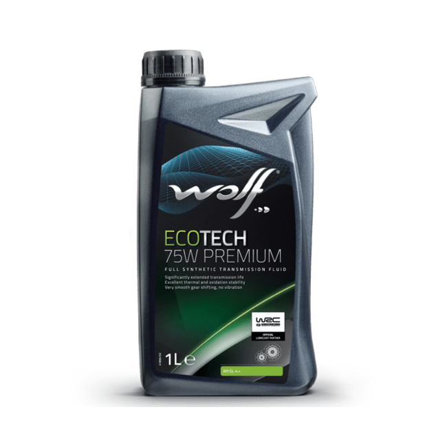 Масло для коробок передач WOLF ECOTECH 75W PREMIUM 1л