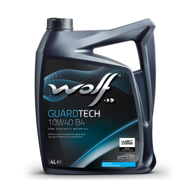 Моторное масло WOLF GUARDTECH 10W40 B4 4л