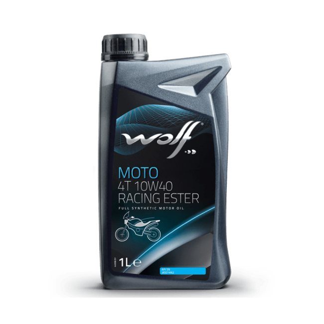 Моторное масло WOLF MOTO 4T 10W40 RACING ESTER 1л