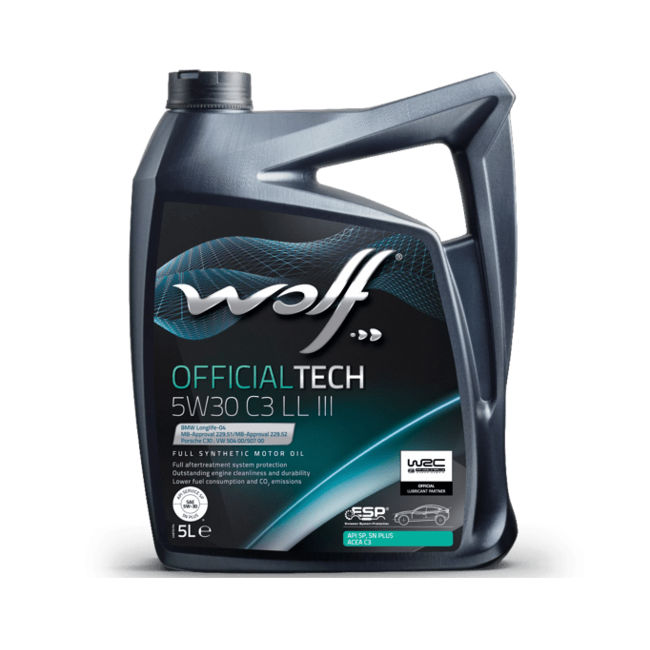 Моторное масло WOLF OFFICIALTECH 5W30 C3 LL III 5л