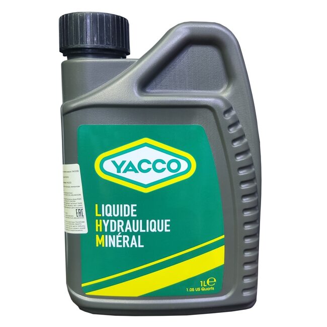 Рабочая гидравлическая жидкость Yacco MINERAL HYDRAULIC LIQUID L.H.M. 1л