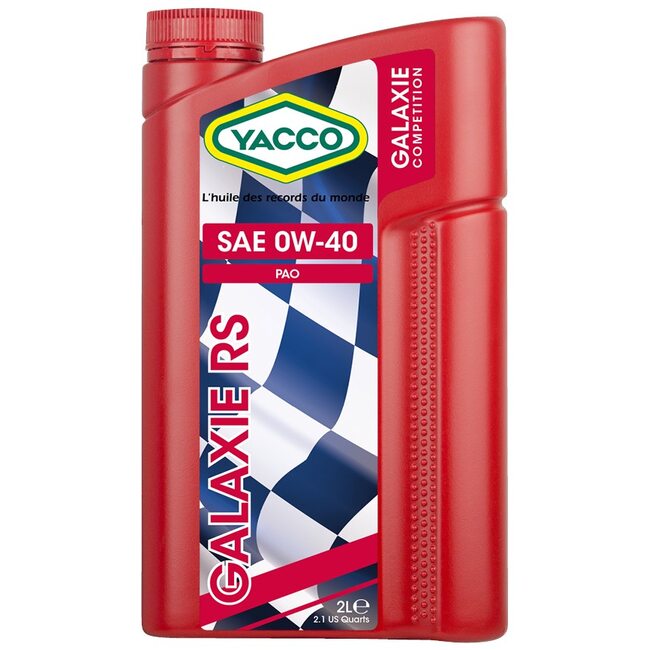 Синтетическое моторное масло Yacco GALAXIE RS 0W40 2л