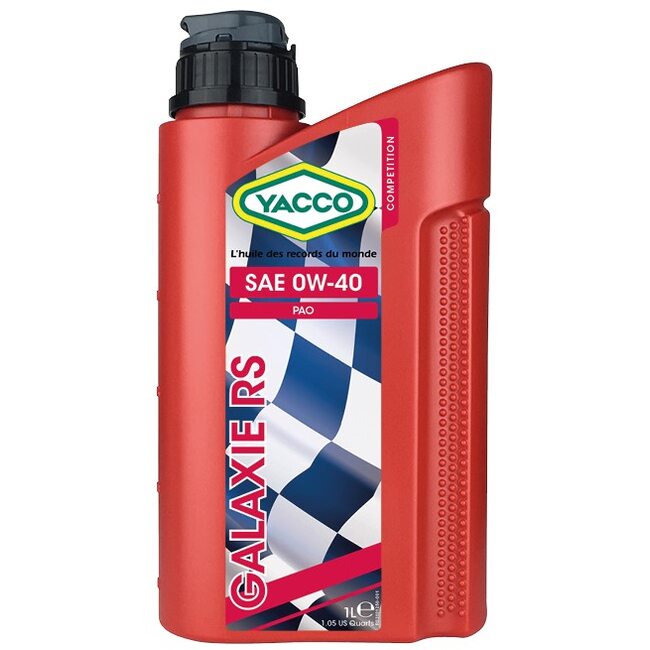 Синтетическое моторное масло Yacco GALAXIE RS 0W40 1л