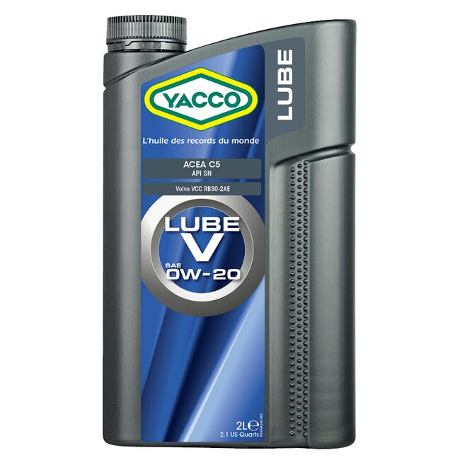 Моторное масло Yacco LUBE V 0W20 1л с одобрением VOLVO VCC RBSO-2AE и ACEA C5