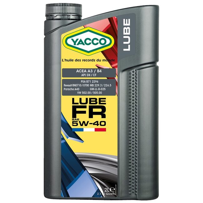 Синтетическое моторное масло Yacco LUBE FR 5W40 2л