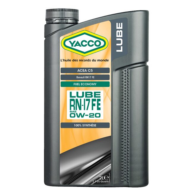Синтетическое моторное масло Yacco LUBE RN17 FE 0W20 2л