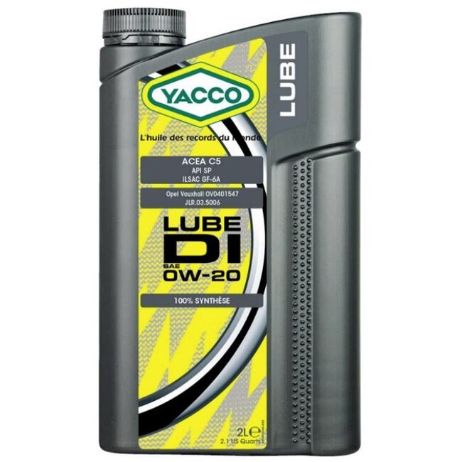 Синтетическое моторное масло Yacco LUBE DI 0W20 2л