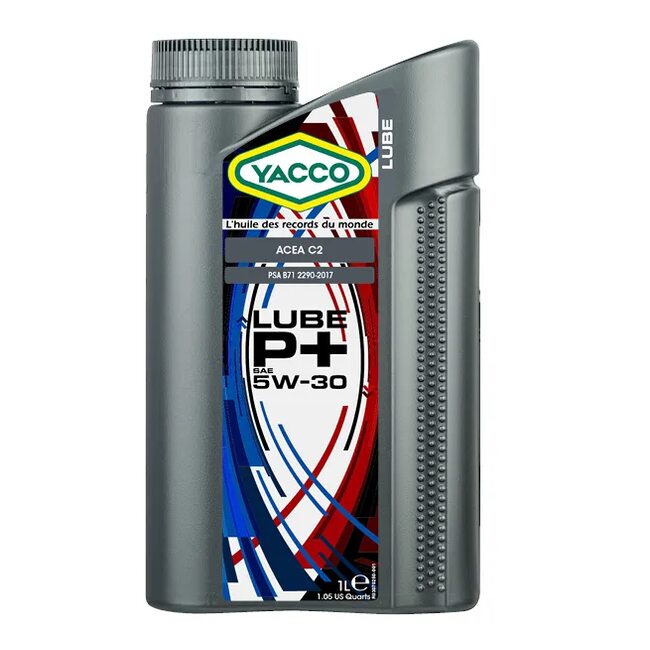 Синтетическое моторное масло Yacco LUBE P+ 5W30 1л