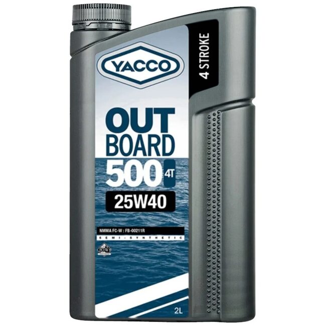 Полусинтетическое моторное масло Yacco OUTBOARD 500 4T 25W40 2л