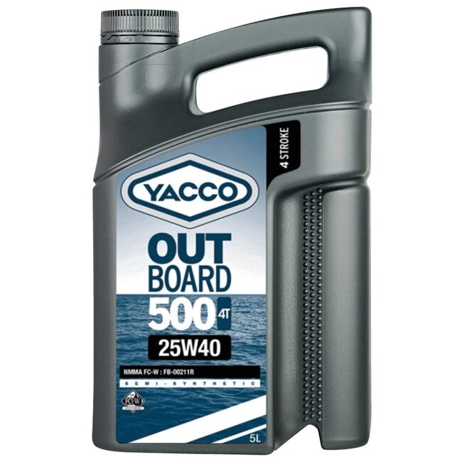 Полусинтетическое моторное масло Yacco OUTBOARD 500 4T 25W40 5л