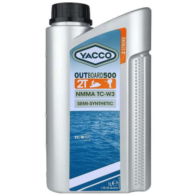 Полусинтетическое моторное масло Yacco OUTBOARD 500 2T 1л
