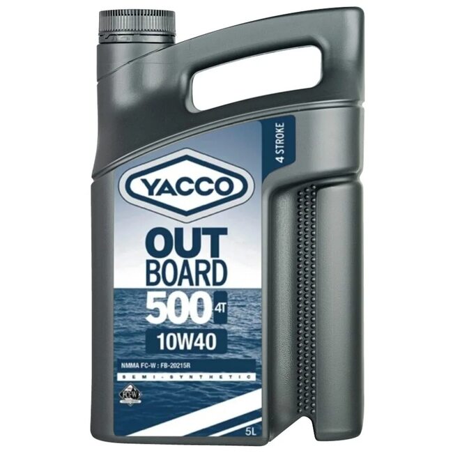 Полусинтетическое моторное масло Yacco OUTBOARD 500 4T 10W40 5л