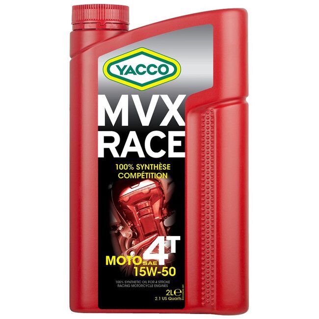 Масло для 4Т мото двигателей Yacco MVX RACE 4T 15W50 2л