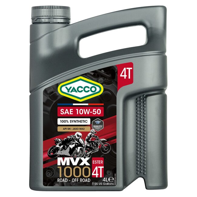 Синтетическое моторное масло Yacco MVX 1000 4T 10W50 4л