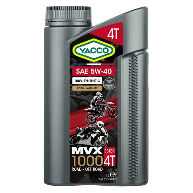 Синтетическое моторное масло Yacco MVX 1000 4T 5W40 1л