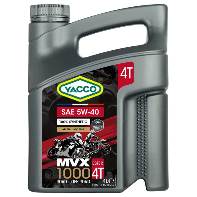 Синтетическое моторное масло Yacco MVX 1000 4T 5W40 4л