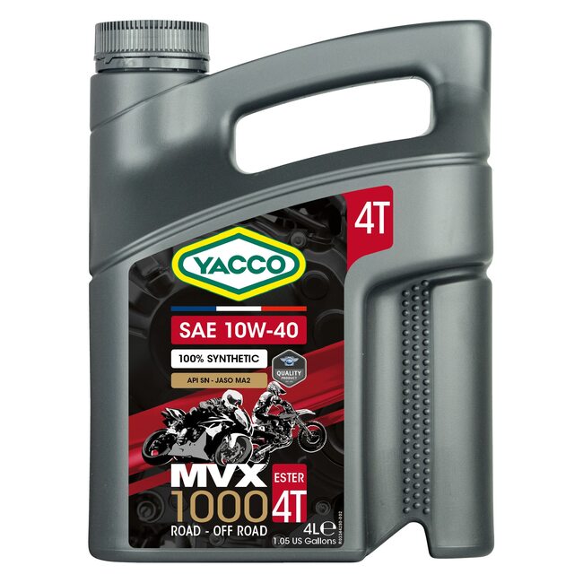 Синтетическое моторное масло Yacco MVX 1000 4T 10W40 4л