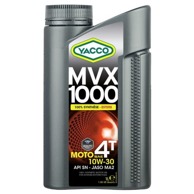 Синтетическое моторное масло Yacco MVX 1000 4T 10W30 1л