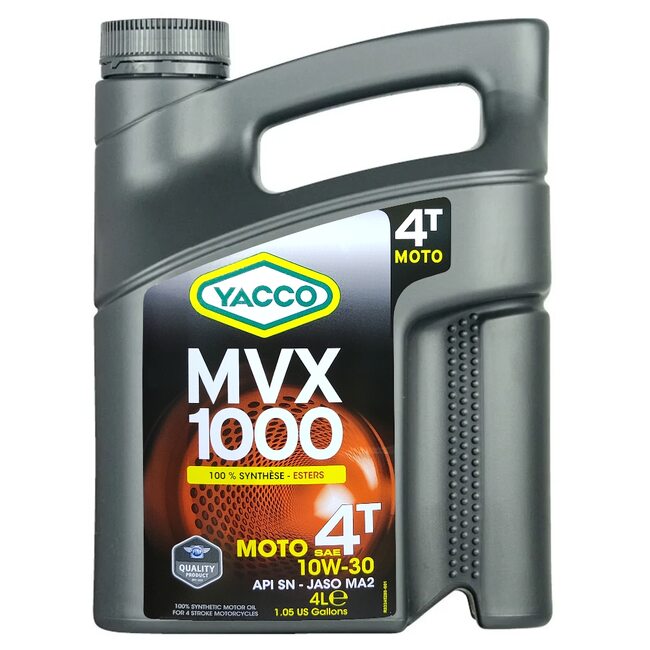 Синтетическое моторное масло Yacco MVX 1000 4T 10W30 4л