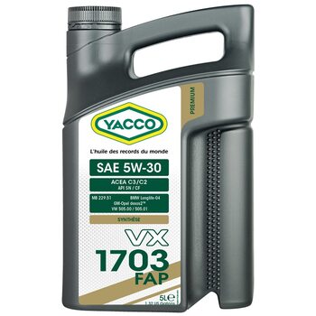 Yacco VX 1703 FAP 5W30 5л