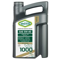 Yacco VX 1000 LL 5W40 5л  