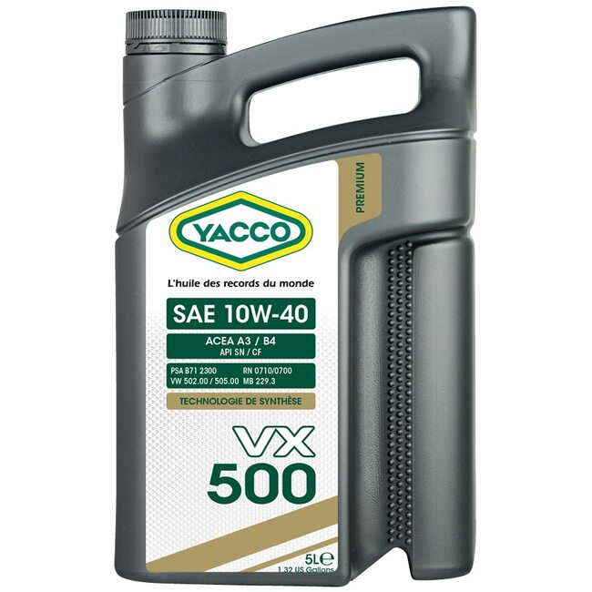 Синтетическое моторное масло Yacco VX 500 10W40 5л