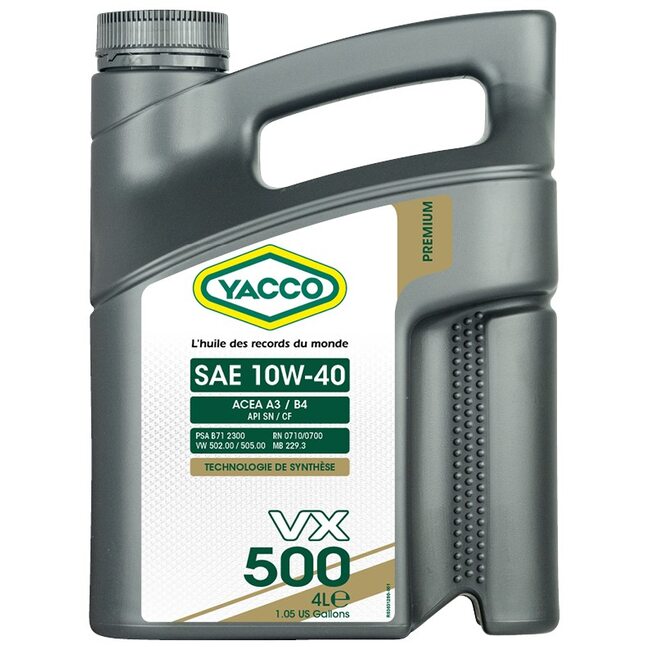 Синтетическое моторное масло Yacco VX 500 10W40 4л