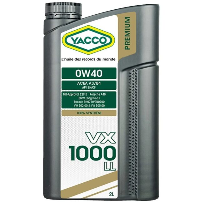 Yacco VX 1000 LL 0W40 2л