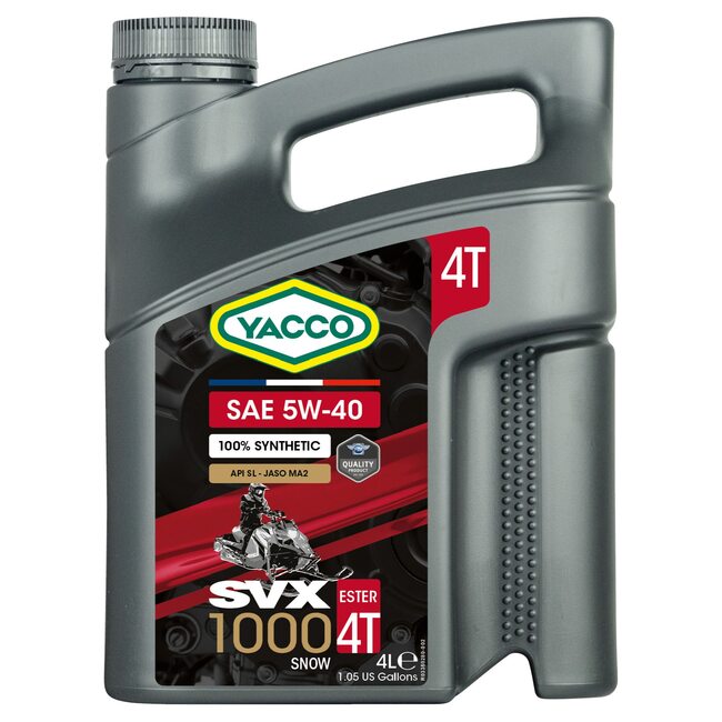 Синтетическое моторное масло Yacco SVX 1000 SNOW 4T 5W40 4л