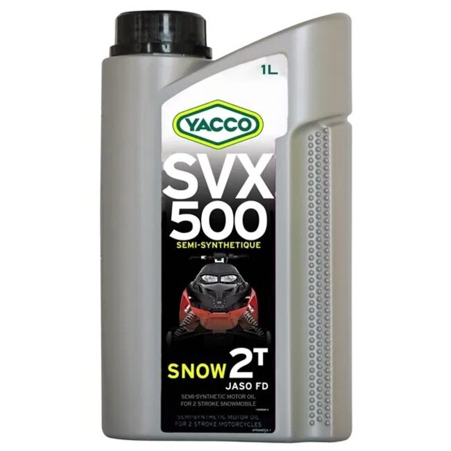 Масло для двухтактных снегоходов Yacco SVX 500 SNOW 2T 1л