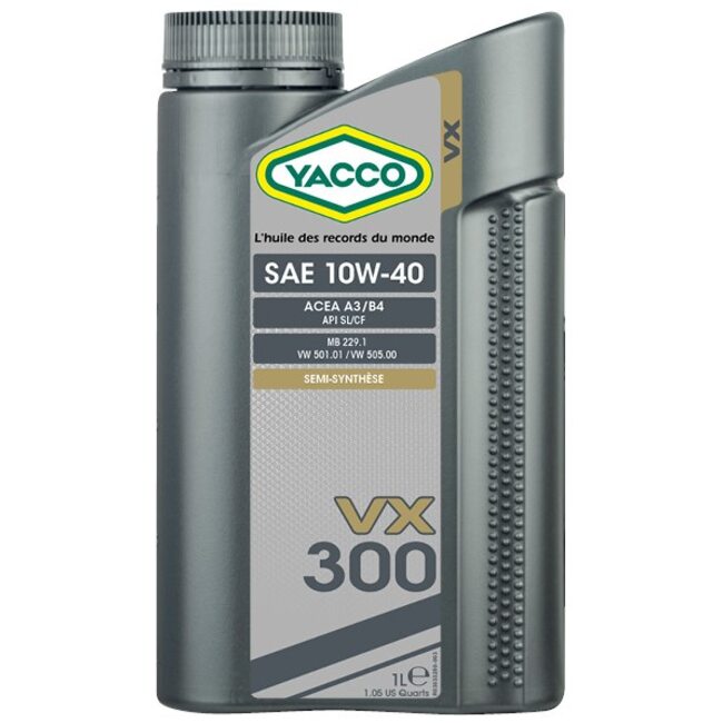 Полусинтетическое моторное масло Yacco VX 300 10W40 1л