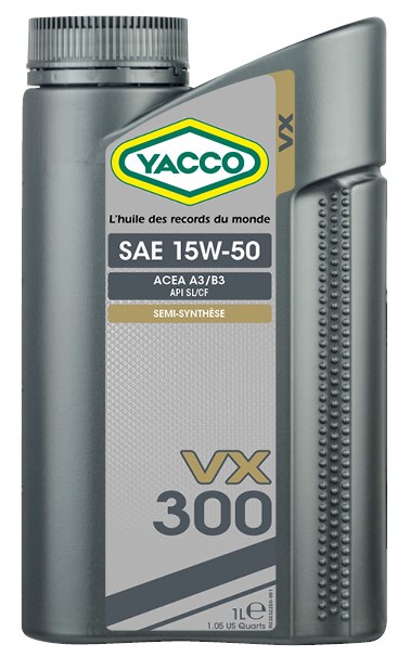 Масло моторное 15W50 Yacco VX 300 1л для легковых автомобилей