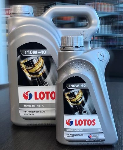 lotos 10W40 semisinthetic thermal control illustrator