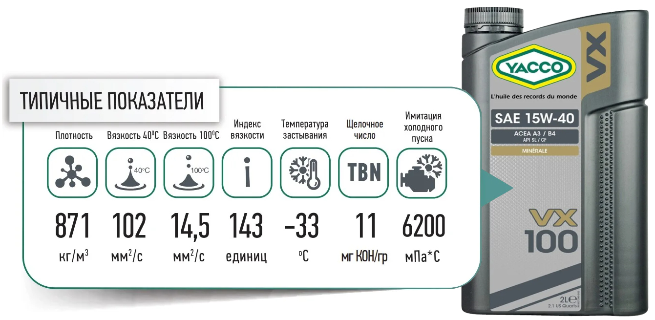 yacco vx 100 promo 2l